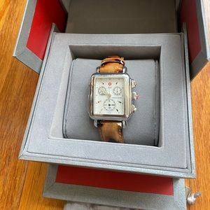 Michelle Deco Chronograph Watch Head and Straps